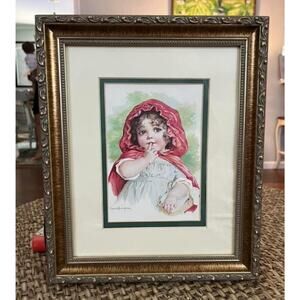 Lot Of Three Maud Humphrey (Mother Of Humphrey Bogart) Beautifully Framed Prints